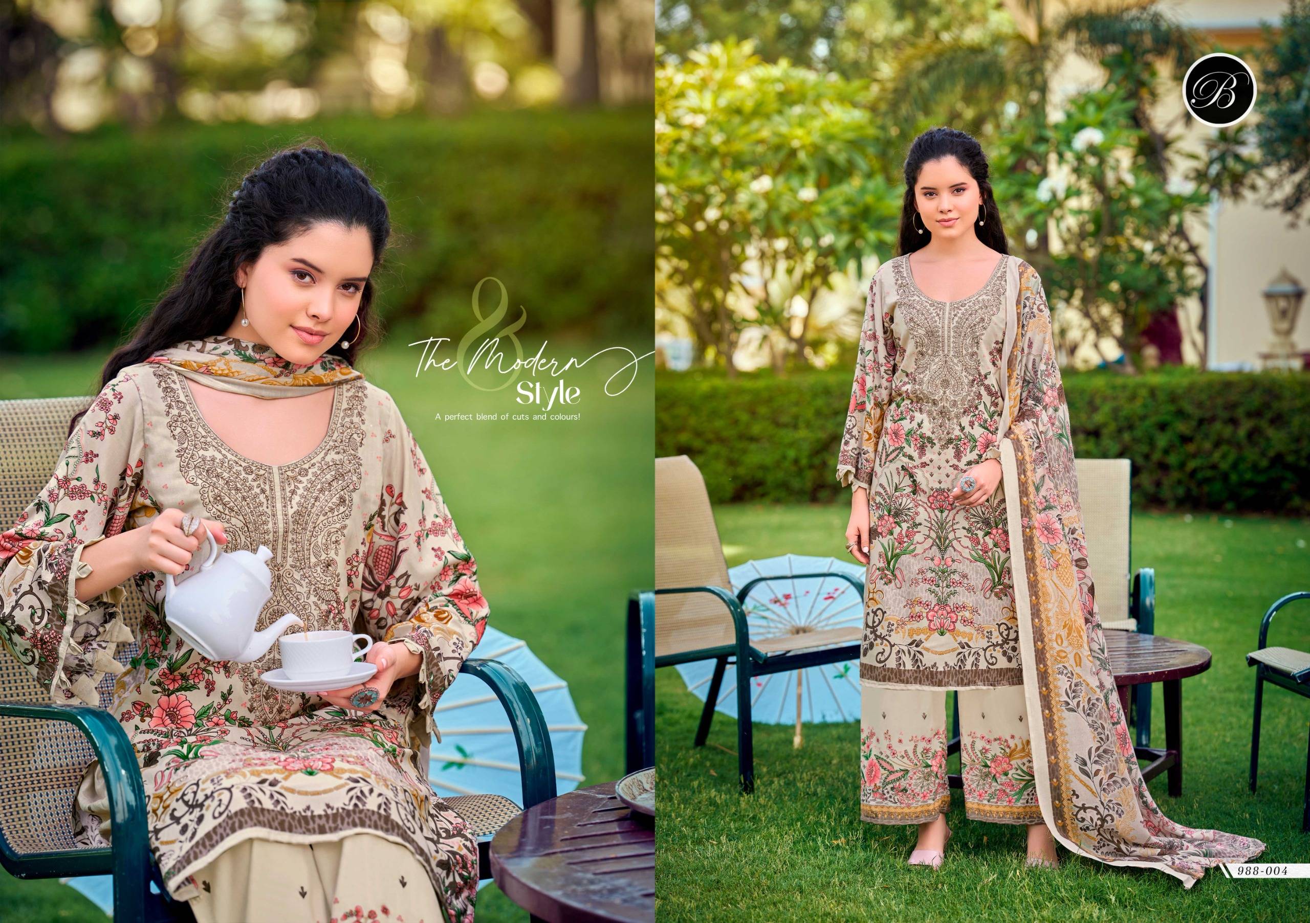 DILSHAD VOL 6 BY BELLIZA DESIGNER 01 To 08 Series Indian Traditional casual wear Pakistani Pure Viscose dresses At Wholesale Price